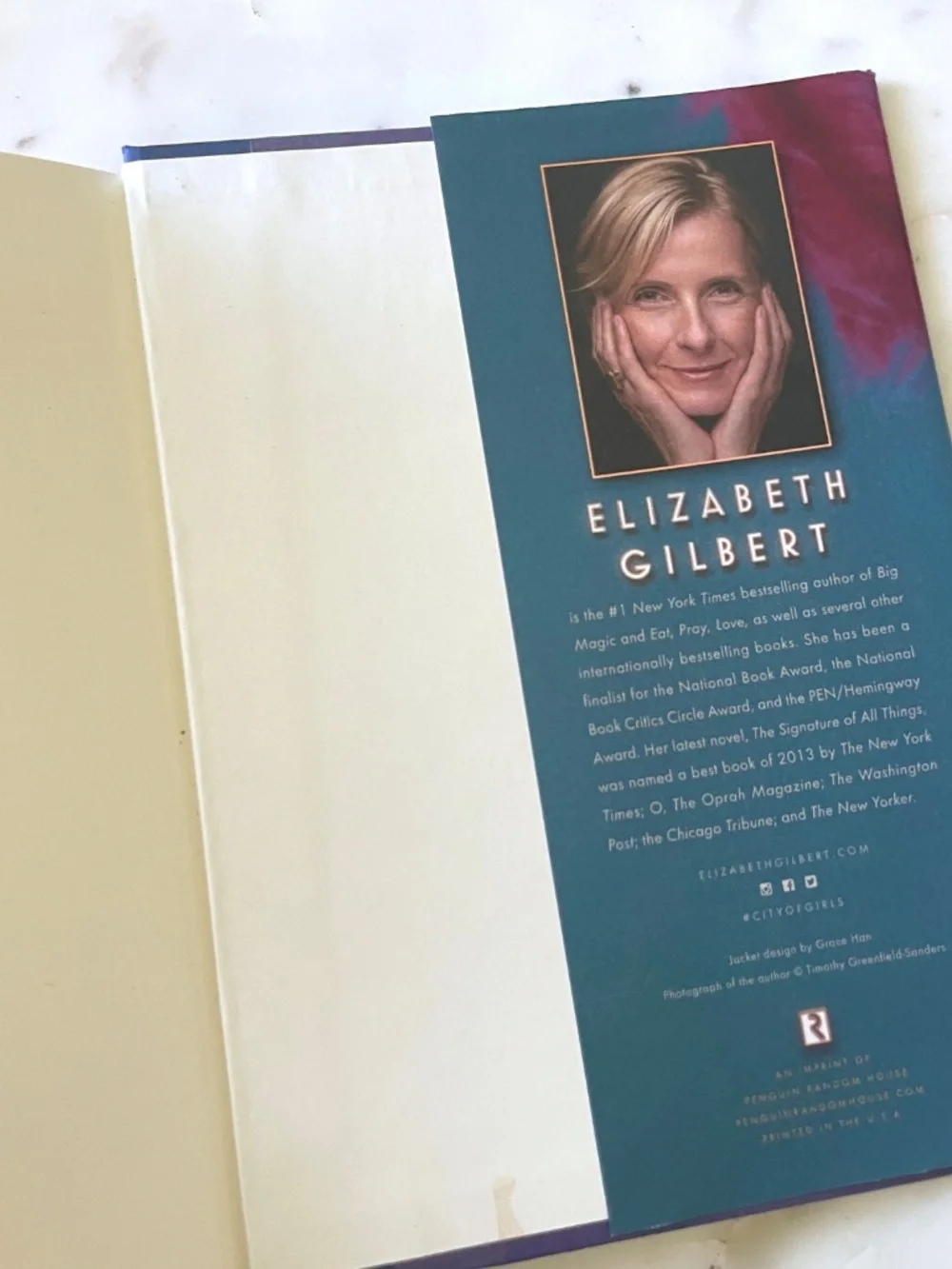 City of Girls by Elizabeth Gilbert Hardcover Novel